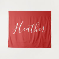 Seu Branco Personalizado em Vermelho