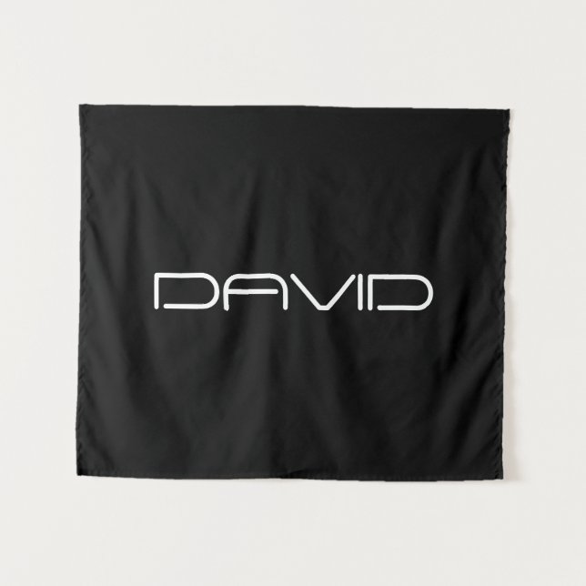 Tapete De Parede Seu nome | Legal Texto Personalizável Estilizado (Frente (Horizontal))