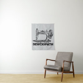 Tapete De Parede Sewciopath Antique Sewing Machine Fun