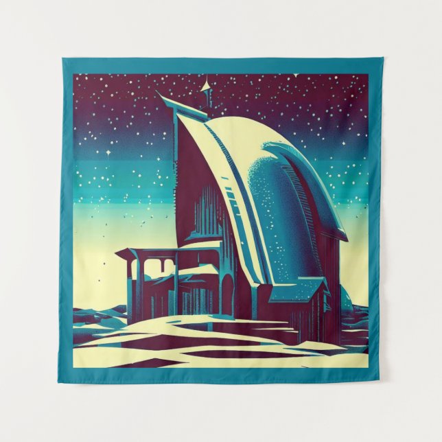 Tapete De Parede SF Igreja Futurística 1 (Frente)