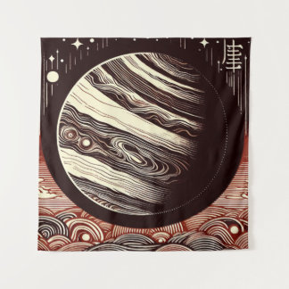 Tapete De Parede SF Jupiter Xilogravura 2