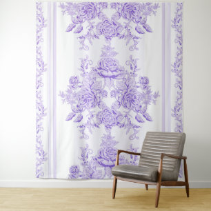Tapete De Parede Shabby chic,lavender,toile,pattern,floral,Victoria