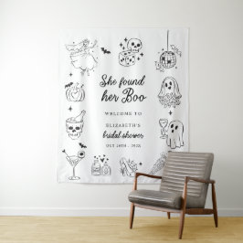 Tapete De Parede She Found Her Boo Bridal Shower Welcome Sign
