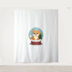 Tapete De Parede Shiba Snow Globe