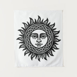 Tapete De Parede Sigilo do Rosto Solar – Emblema do Sol Negro