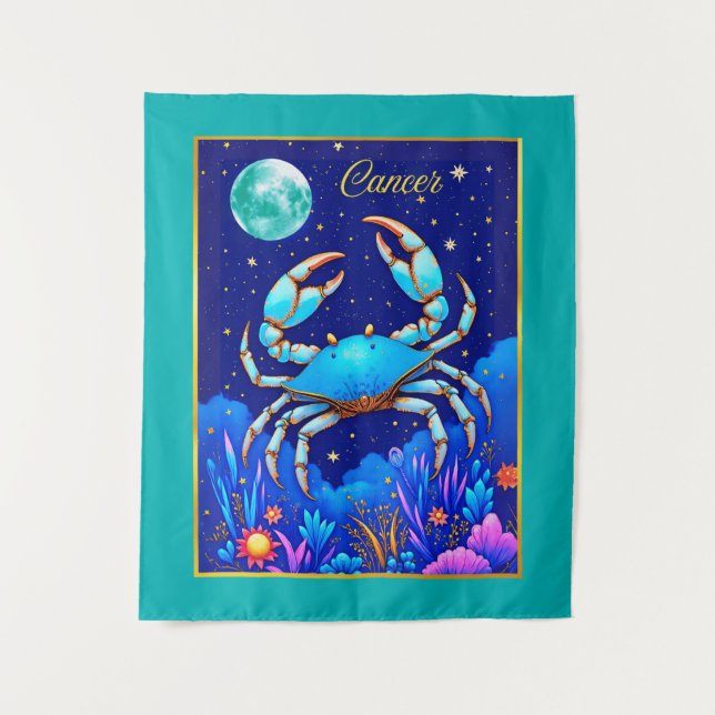 Tapete De Parede Signo Zodiacal de Câncer (Frente)