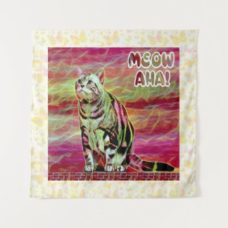 Tapete De Parede Silver Tabby