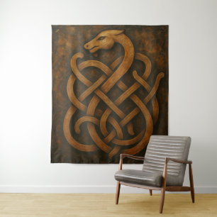 Tapete De Parede Símbolo Antigo Nó de Serpente Nórdico