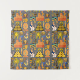 Tapete De Parede Símbolo de Padrão Antigo Egípcio Hieróglifo