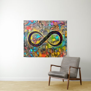 Tapete De Parede Símbolo Infinity    Neurodiversidade de Sensibili