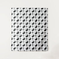 Símbolo Yinyang Branco Padrão Chinês