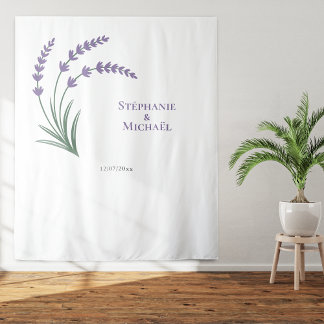 Tapete De Parede Simple Lavender Wedding Photo Booth Backdrop