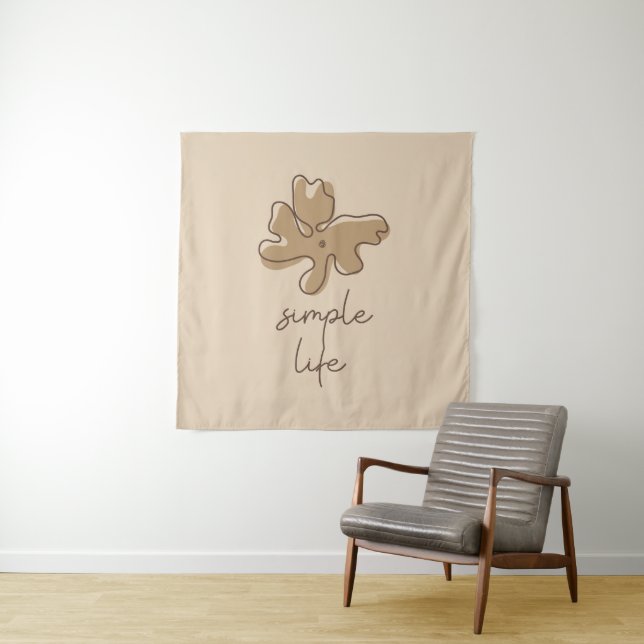 Tapete De Parede Simple Life Minimalism Tapestry (In Situ)
