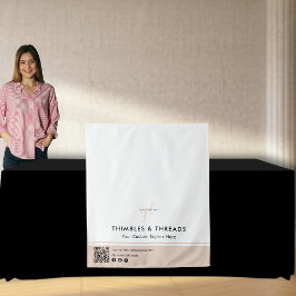 Tapete De Parede Simple Logo QR Vendor Event Display Table Runner