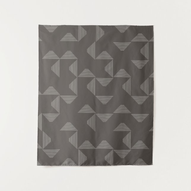 Tapete De Parede Simple, modern, trendy geometric graphic pattern (Frente)