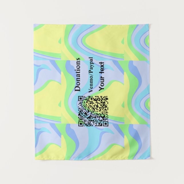 Tapete De Parede Simples e mínimo adicionar doações de código de ba (Frente)