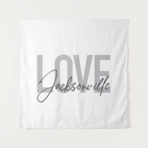 Tapete De Parede Simples, moderno, legal design Love Jacksonville