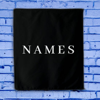 Tapete De Parede Simples Preto Personalizado Adicionar Seu Nome Ele