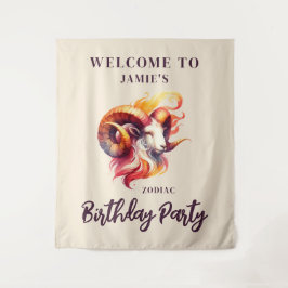 Tapete De Parede Sinal de boas-vindas à Festa de aniversário de Ton