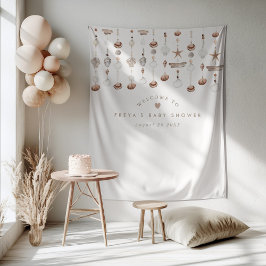 Tapete De Parede Sinal de Boas-Vindas da Praia Boho