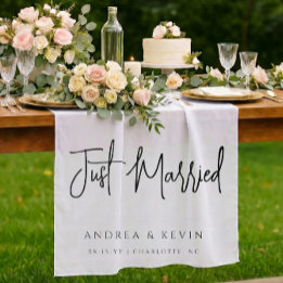 Tapete De Parede Sinal de Boas-Vindas de Casamento Moderno e Elegan