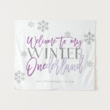 Sinal de Boas-Vindas Glitter Prata Winter ONEderla