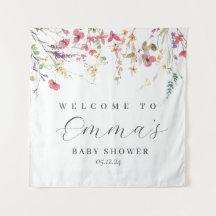 Sinal de boas-vindas, poster de flor silvestre