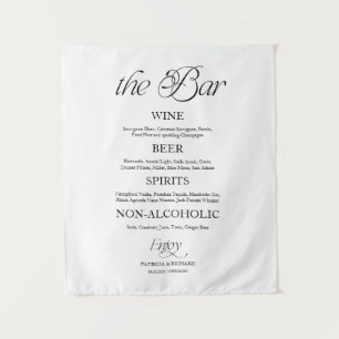 Tapete De Parede Sinal de Casamento "O Bar" Minimalista Moderno Ele