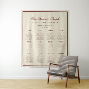 Tapete De Parede Sinal de Quadro de Assentos de Casamento Retro Mar