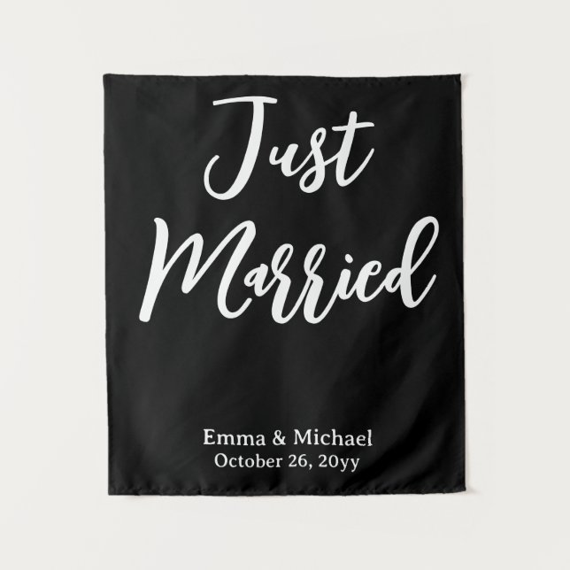 Tapete De Parede Sinal Personalizado de Casamento Banner de Cerimôn (Frente)