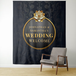 Tapete De Parede Sinalização de Fundo para Fotos de Casamento Lotus