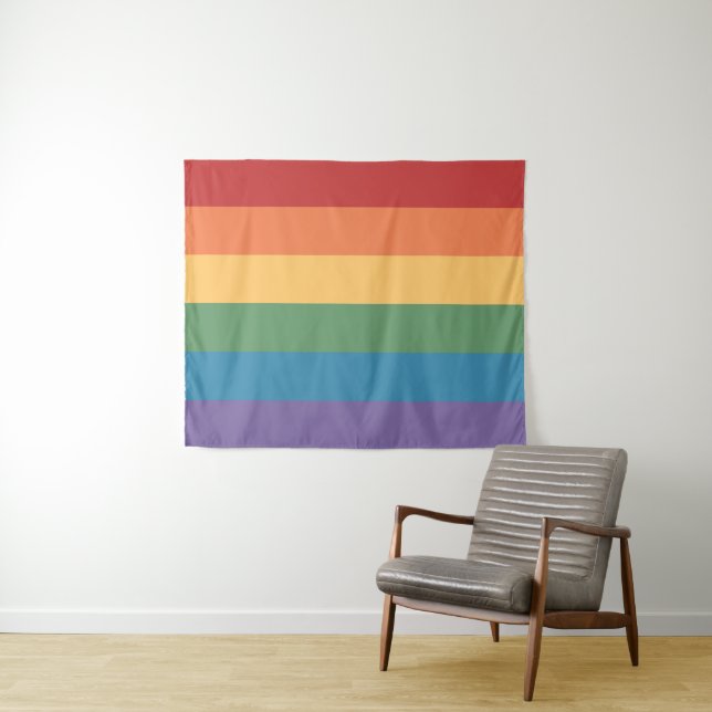 Tapete De Parede Sinalizador de orgulho gay com proteção 50 x 60 (In Situ (Horizontal))