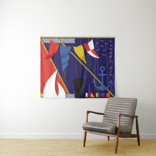 Tapete De Parede Sinalizadores Marítimos Marítimos Náuticos Cobranç