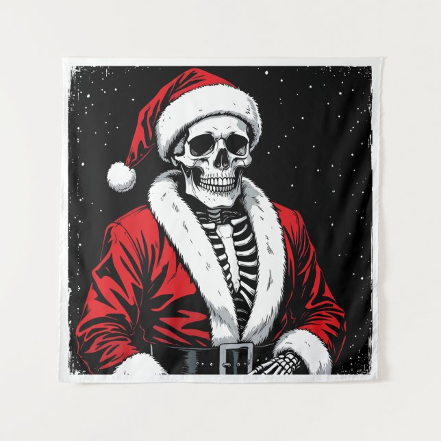Tapete De Parede Skeleton Santa (Frente)