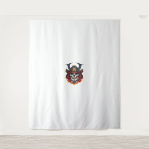 Tapete De Parede Skull Samurai Mask