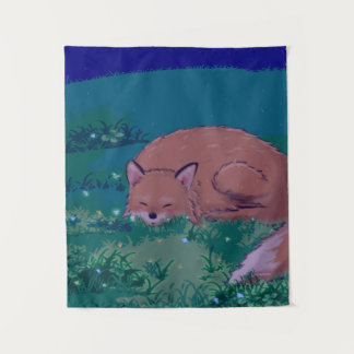 Tapete De Parede Sleeping Fox Tapestry