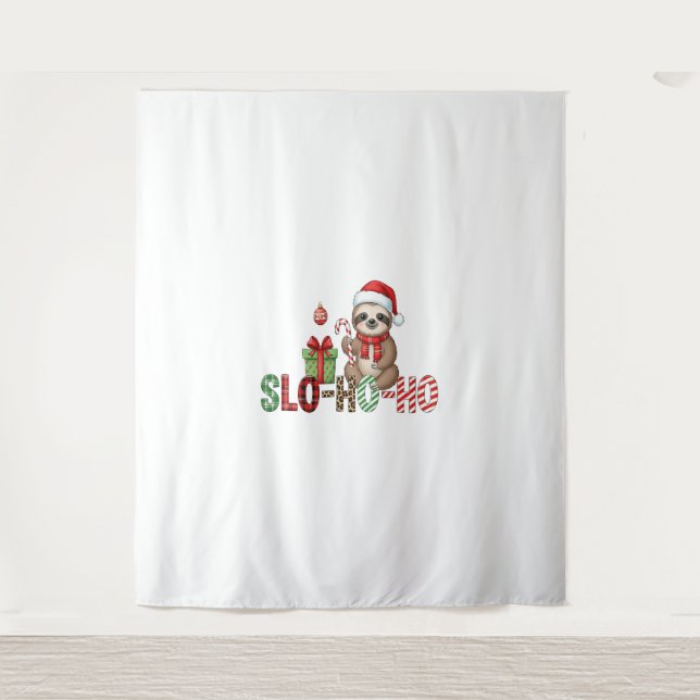 Tapete De Parede Slo Ho Xmas Sloth (Frente)