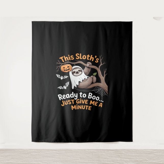 Tapete De Parede Sloth Halloween Sloths Cute Bat Vampire Essential (Frente)