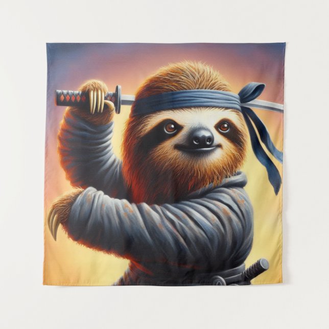 Tapete De Parede Sloth Ninja (Frente)