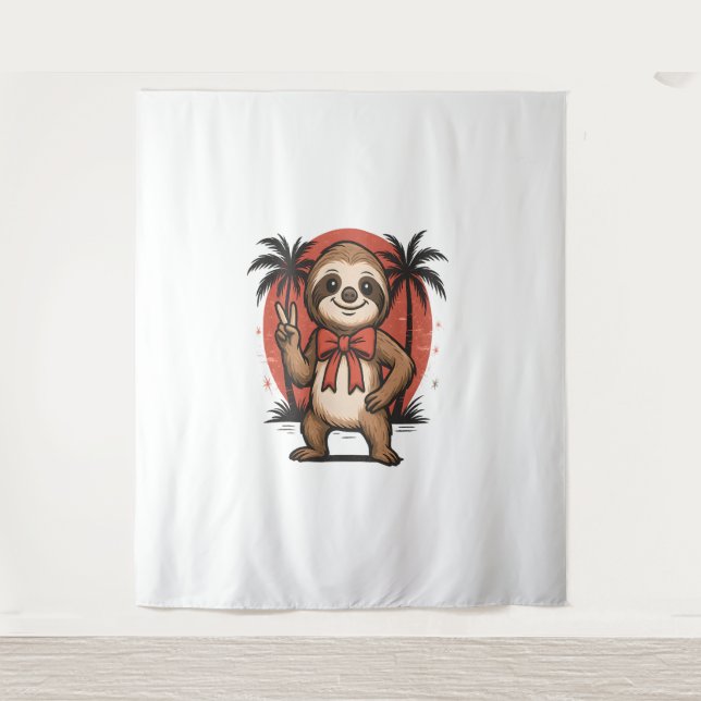 Tapete De Parede Sloth Summer Beach Rocking (Frente)