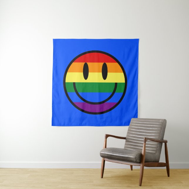 Tapete De Parede Smiley face arco-íris (In Situ)