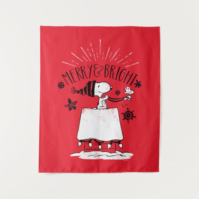 Tapete De Parede Snoopy and Woodstock - Feliz e Brilho (Frente)