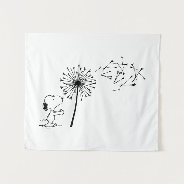 Tapete De Parede Snoopy Com Dandelion (Frente (Horizontal))