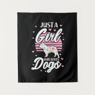 Tapete De Parede Só Uma Menina Que Ama Cachorros Franceses Cachorro