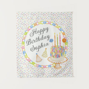 Tapete De Parede Sobremesa de Aniversário Confete