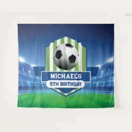 Tapete De Parede Soccer Birthday banner backdrop