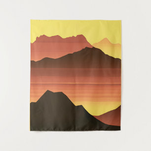 Tapete De Parede Sol do Deserto do Sudoeste com Montanhas