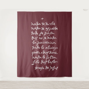 Tapete De Parede Solo Dios basta (Que nada o perturbe)