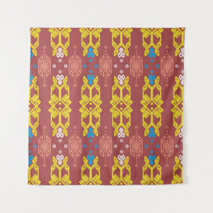 Tapete De Parede Songket Tenun geométrico, padrão litk indonésio.