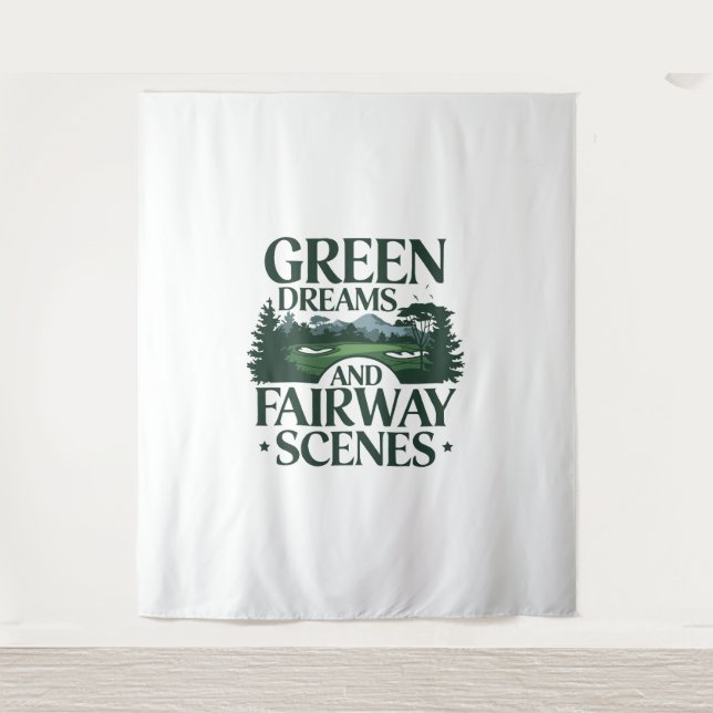 Tapete De Parede Sonhos Verdes, Trendência de Golfe (Frente)